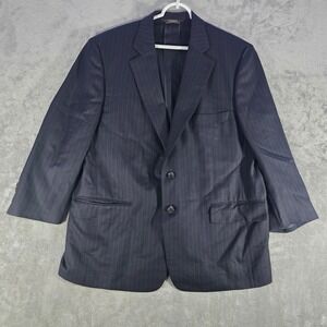 Paul‎ Stuart Pinstripe Wool Blazer Business Suit Jacket Coat 44 Short